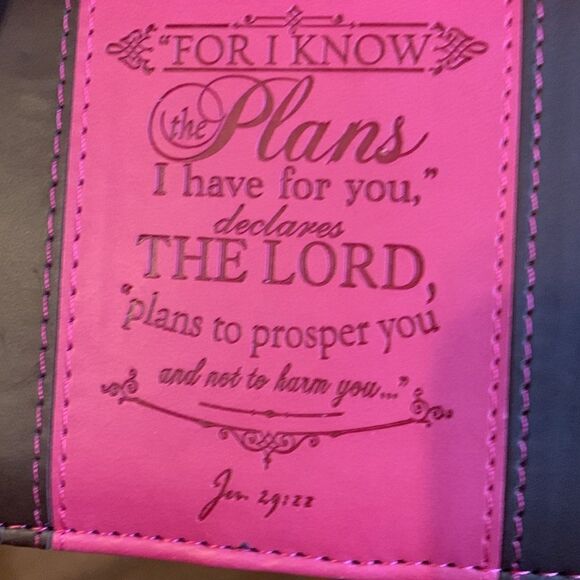 Christian Art Gifts padded checkbook and credit card holder. New. Jeremiah 29:11 - Picture 5 of 5